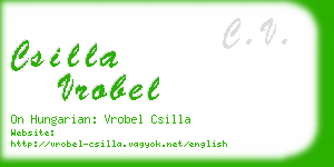 csilla vrobel business card